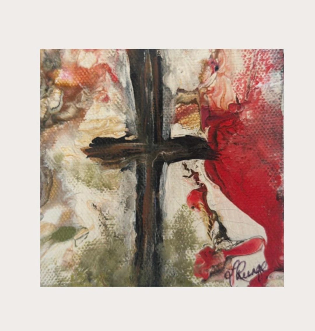 Abstract Cross Painting, Great Gift of Hope and Faith - Etsy