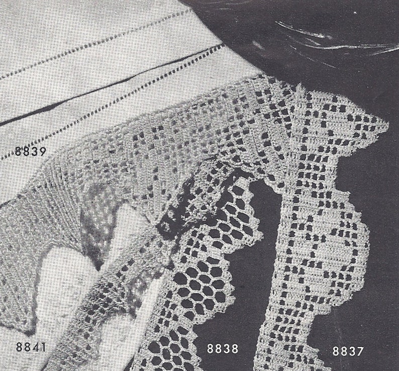 Ebook Filet Crochet Coats N Clark Bk 193 Etsy