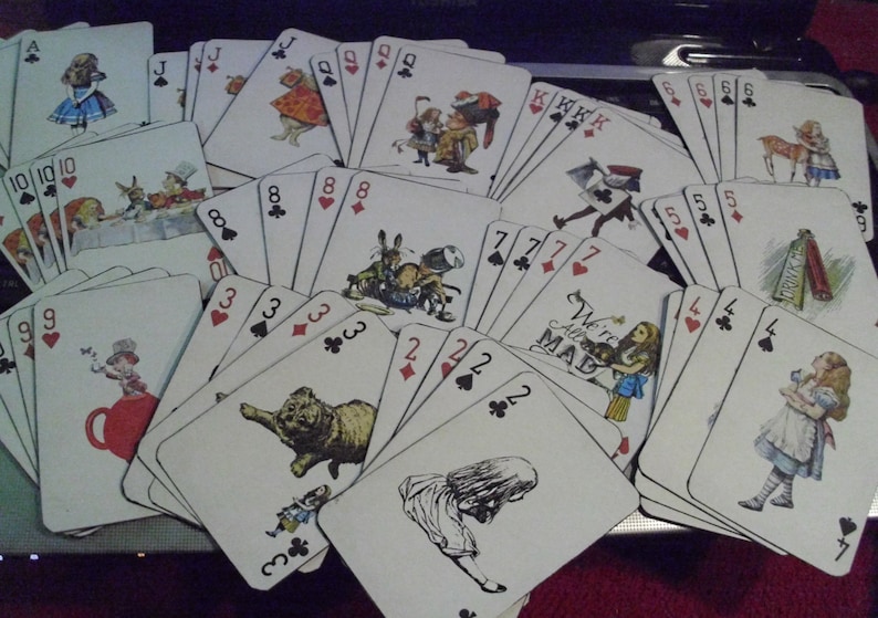 Images Alice in Wonderland Playing Cards PDF Digital image 0