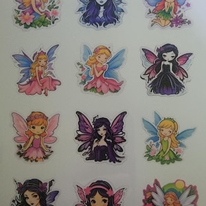 Set of 24 Fairy stickers