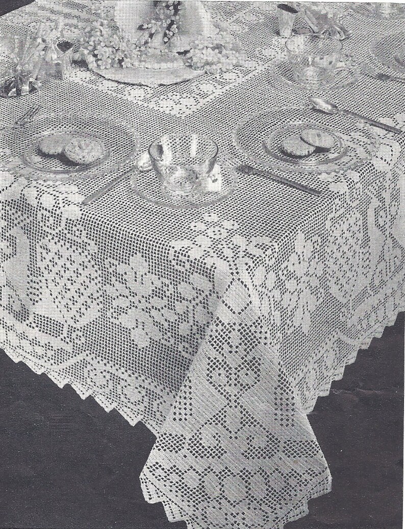 Ebook Filet Crochet Coats N Clark Bk 193 Etsy