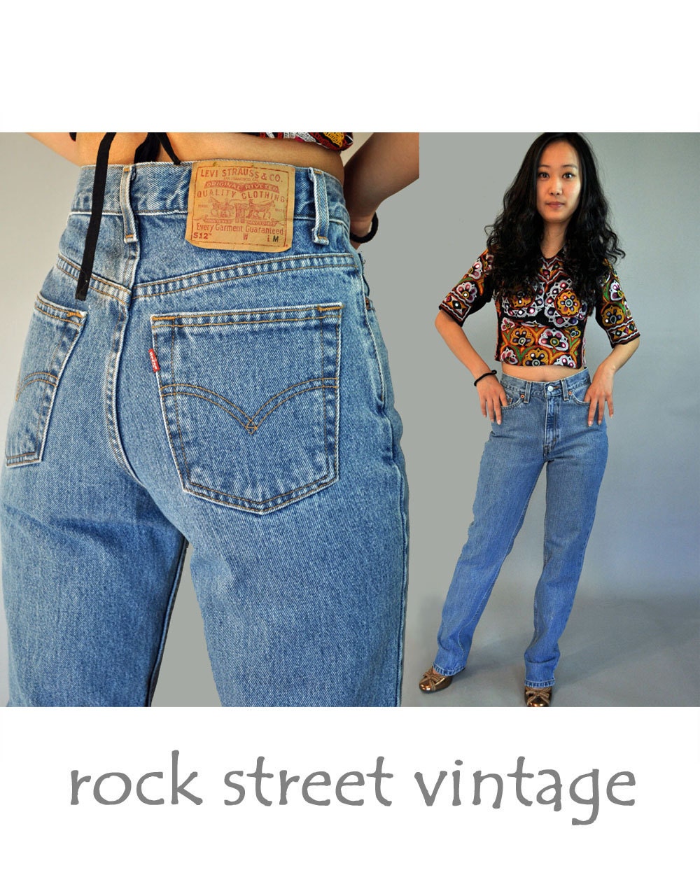 Vintage Levis 80s Levi 512 High Waist Jeans / Womens Levi 512s - Etsy