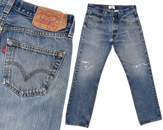 Vintage Levis 501 Jeans Mens Destroyed Levis 501 J