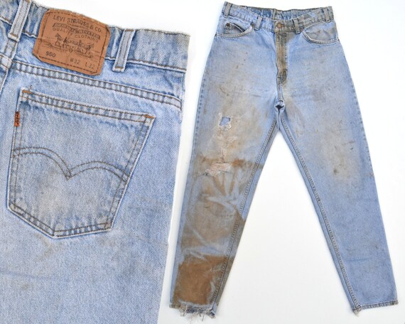 Vintage Levis Jeans Mens 550 Levi Jeans High Rise