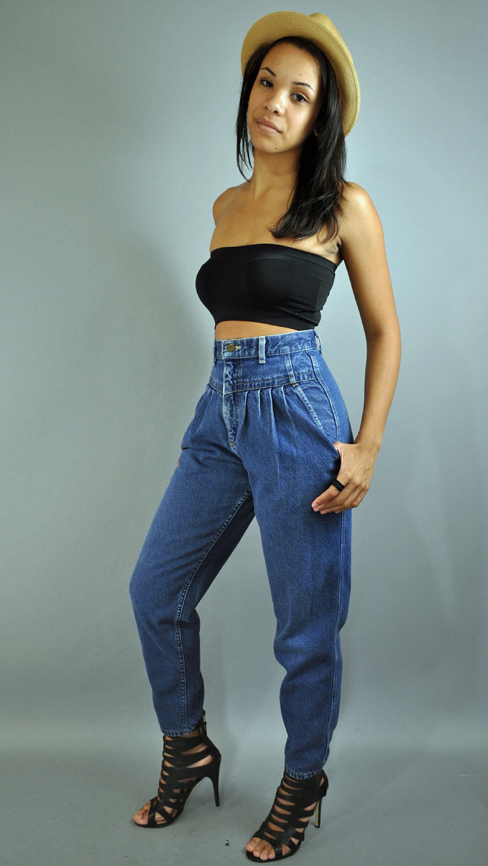 super high rise denim