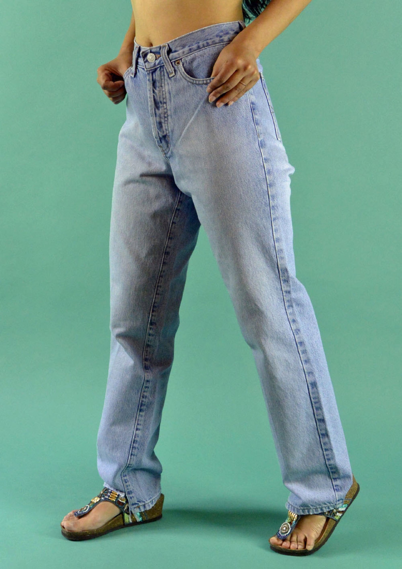 Vintage Guess Jeans / 90s High Waisted Jeans / Distressed & Etsy