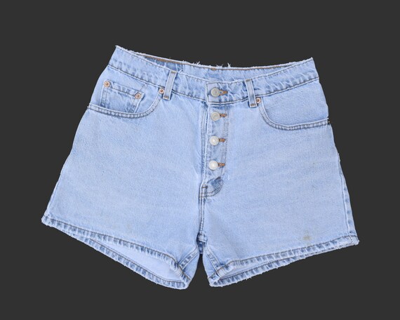 levi blue jean shorts