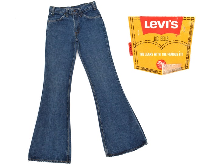 70s Vintage LEVIS 684 Bell Bottom Jeans Levi 684 Big Bell Jeans 70s