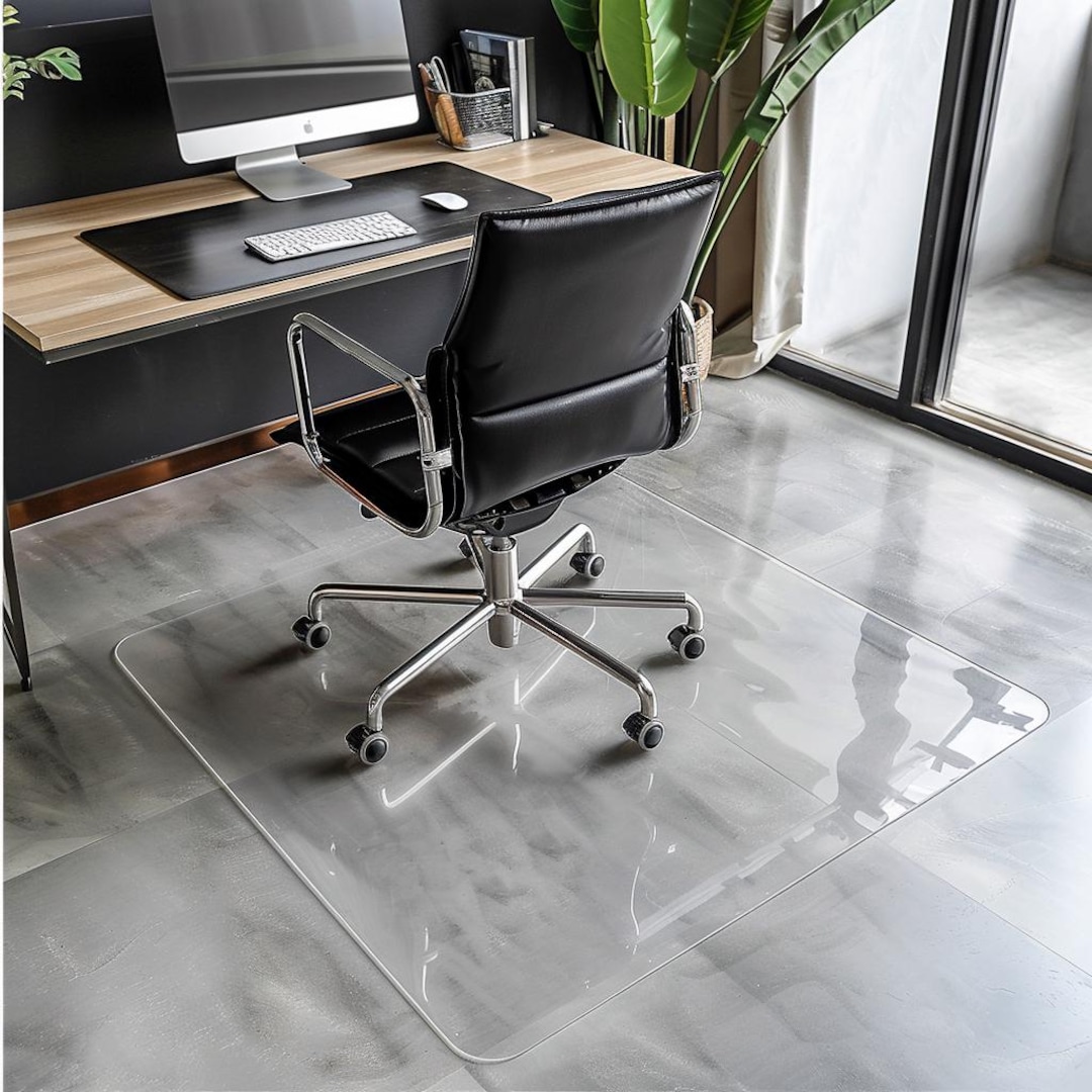 PVC Clear Transparent Office Chair Mat for Hard Floors - Etsy UK
