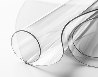 Clear PVC Table Protector Roll: Waterproof, Heat Resistant (2mm Thick)
