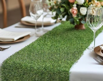 Artificial Grass Table Runner for Weddings, Birthdays, Garden Parties and More 35cm x 120cm