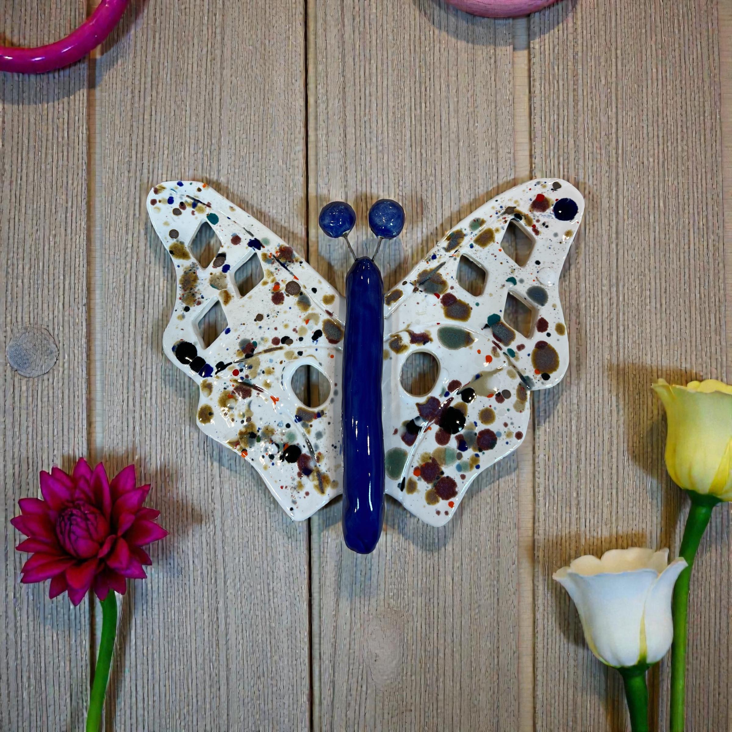 Large Ceramic Butterfly Wall Art - Etsy