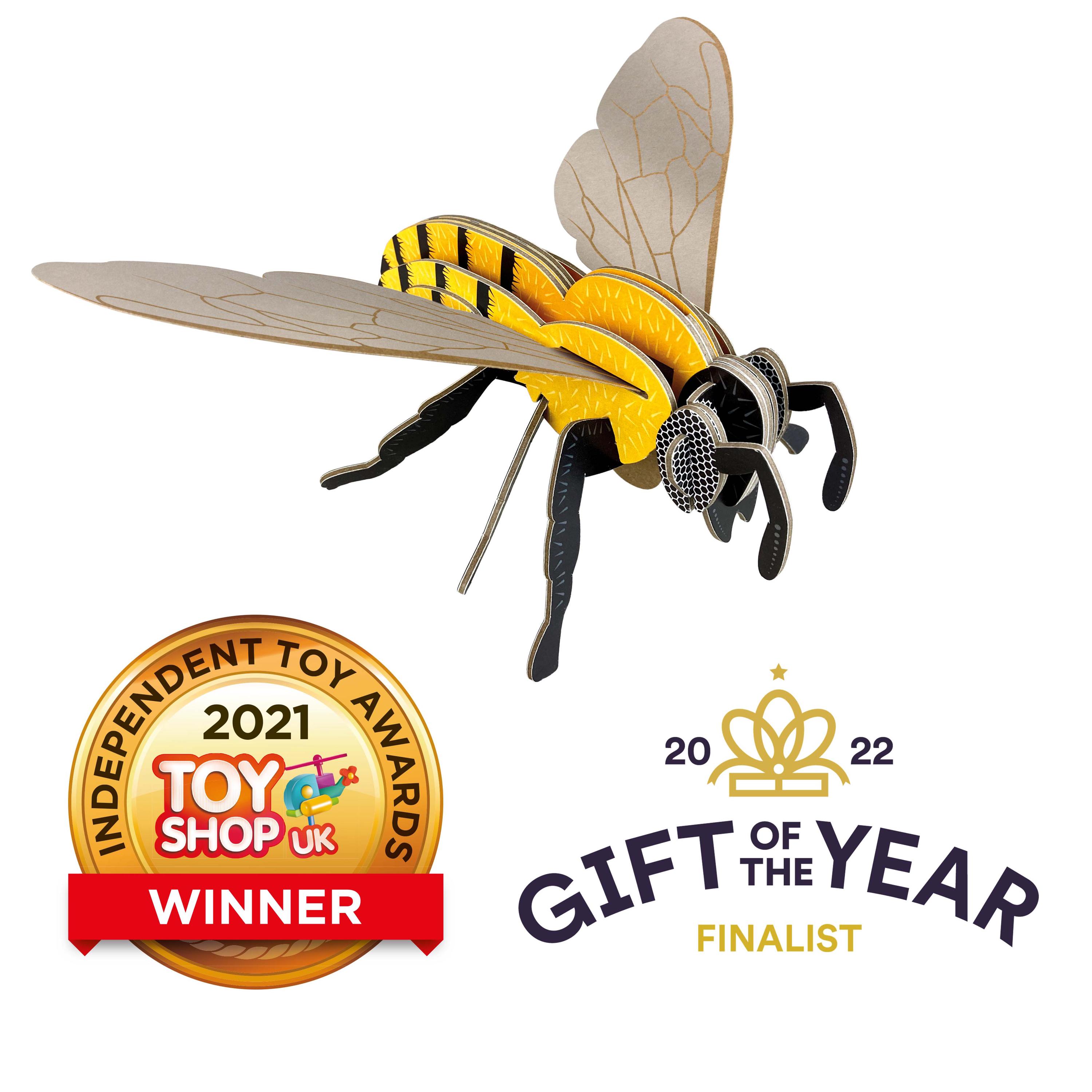 40 Adorable Cardboard Crafts For Kids 33 Build Your Own, Honey Bee Cardboard Craft Toy STEM Ideal Gift Ages 8+
