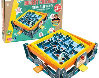 Build Your Own, Marble Labyrinth Advent Calendar | Cardboard Toy | STEM | Ideal Gift | Ages 8+