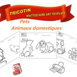 Modèles pets tricotin, modèles animaux domestiques à imprimer