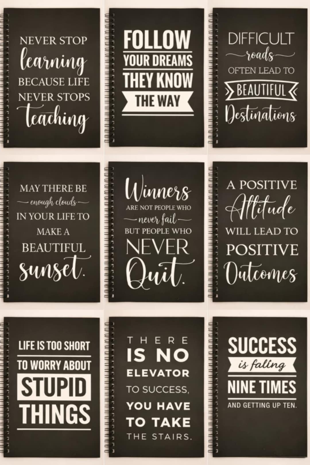 Motivational Spiral Notebook | Inspirational Quote Journal | Positive ...