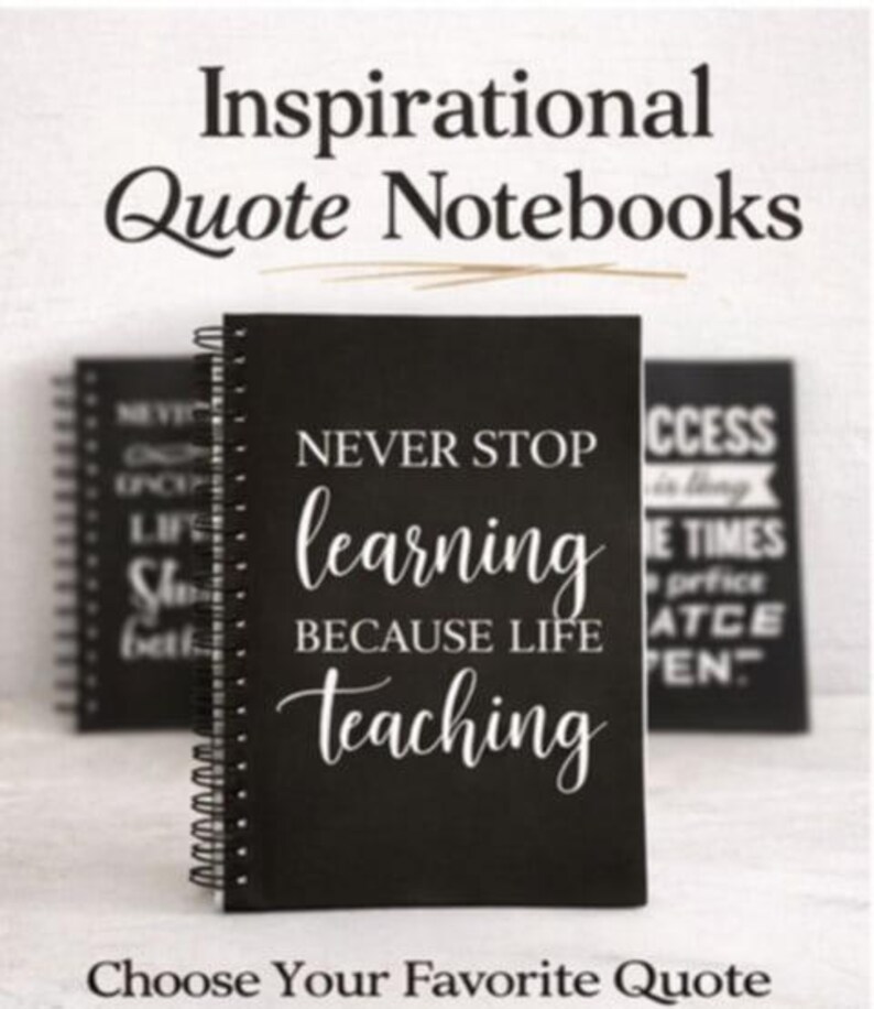 Motivational Spiral Notebook | Inspirational Quote Journal | Positive ...
