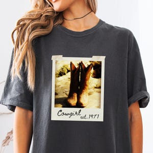 Western meisjesshirt, T-shirt cowgirl, countrymode, T-shirt western cowgirl, gepersonaliseerd meisjescadeau, T-shirt vintage stijl, T-shirt concert