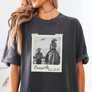 Western meisjesshirt, T-shirt cowgirl, countrymode, T-shirt western cowgirl, gepersonaliseerd meisjescadeau, T-shirt vintage stijl, T-shirt concert