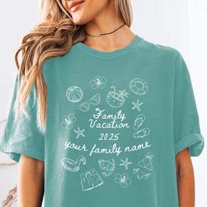 Family Vacation 2025 Custom Shirt, Making Memories Together Family Matching T-shirt, Personalized Family Beach Trip Shirt, Summer Family Tee