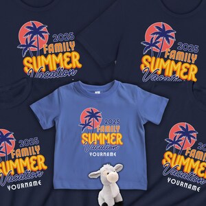 Family Vacation 2025 Custom Shirts, Making Memories Together Family Matching T-shirt, Personalized Family Vacation Shirt, Summer Family Tee