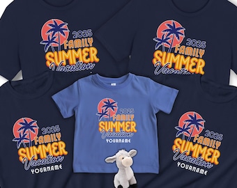 Personalized Family Vacation T-Shirts: Matching Summer Tees