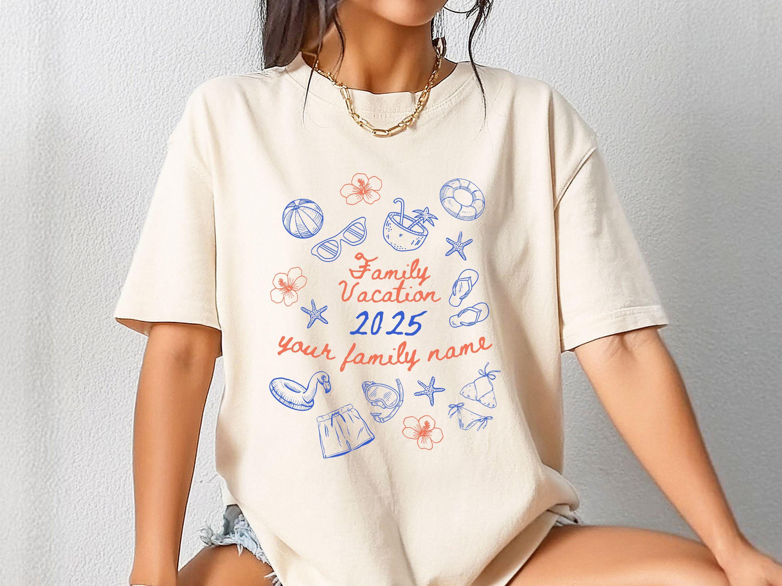 Family Vacation 2025 Custom Shirt, Making Memories Together Family Matching T-shirt, Personalized Family Beach Trip Shirt, Summer Family Tee