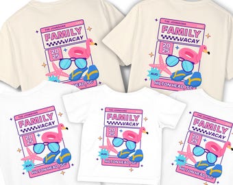Personalized Family Vacation Shirt: Matching Beach Trip Tees