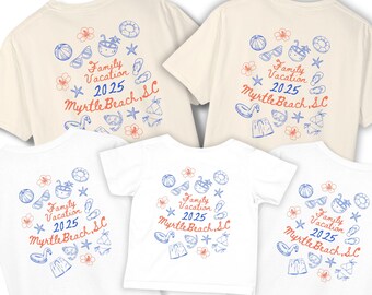 Personalized Family Vacation T-Shirt: Matching Summer Trip Tee