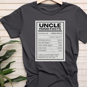 Uncle Shirt, Uncle Appreciation Tshirt, Pregnancy Announcement Shirt, New Uncle Gift, Funny Gift for Uncle to Be Tee, Uncle Birthday Gift