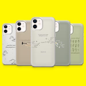 Custodia per telefono Taylor Folklore Lyrics Swiftie Cover per iPhone 16 15 14 13 12 Samsung S25Ultra S24 S23FE A54 A34 A15 A14 Pixel 9Pro 8A 7A XL