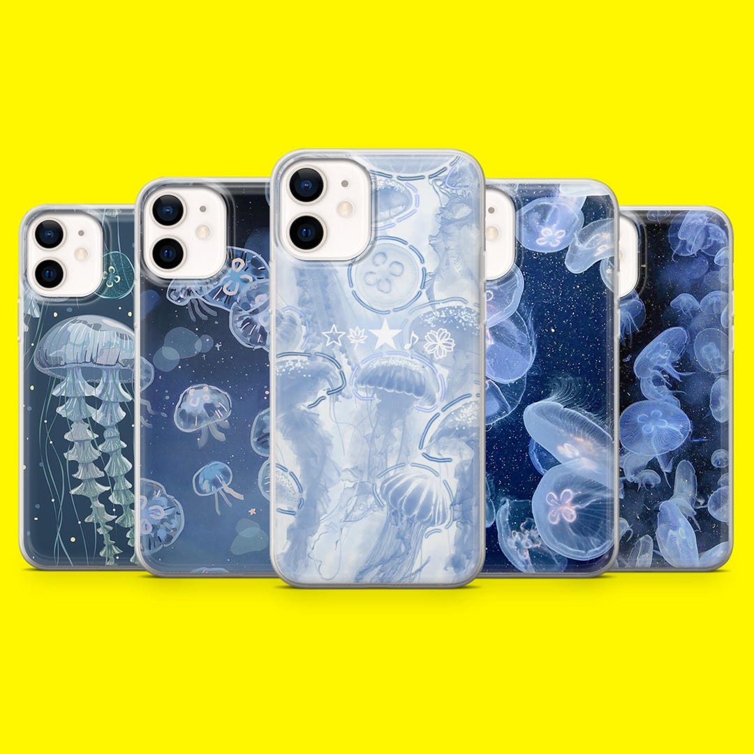 Ocean Jellyfish Phone Case Creature Medusa Cover for iPhone 16 15 14 13