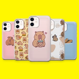 Coque de téléphone Capybara Rongeur Animal Mammifère Housse pour iPhone 16 15 14 13 12 Samsung S25Ultra S24 S23FE A54 A34 A15 A14 Pixel 9Pro 8A 7A XL