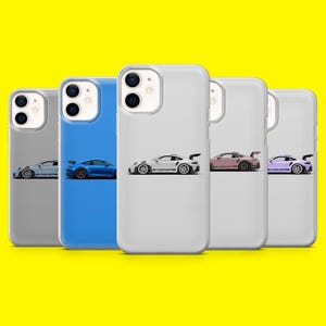 Coque de téléphone Voitures allemandes 911 GT3 RS Housse pour iPhone 16 15 14 13 12 Samsung S25Ultra S24 S23FE A54 A34 A15 A14 Pixel 9Pro 8A 7A XL
