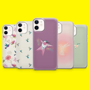 Kolibrie Telefoon Case Colibri Wings Minimalistische Cover voor iPhone 16 15 14 13 12 Samsung S25Ultra S24 S23FE A54 A34 A15 Pixel 9Pro 8A 7A