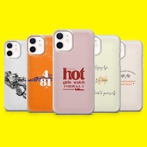 Custodia per telefono Formula Car Racing Quotes Cover per iPhone 16 15 14 13 12 Samsung S25Ultra S24 S23FE A54 A34 A15 A14 Pixel 9Pro 8A 7A XL