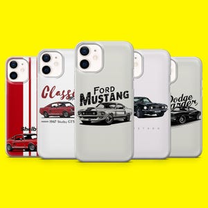Custodia per telefono americano Muscle Car Vintage Cover per iPhone 16 15 14 13 12 Samsung S25Ultra S24 S23FE A54 A34 A15 A14 Pixel 9Pro 8A 7A XL