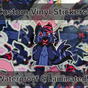 Op maat gemaakte waterdichte vinylstickers / gestanste stickers / logo&#39;s / namen