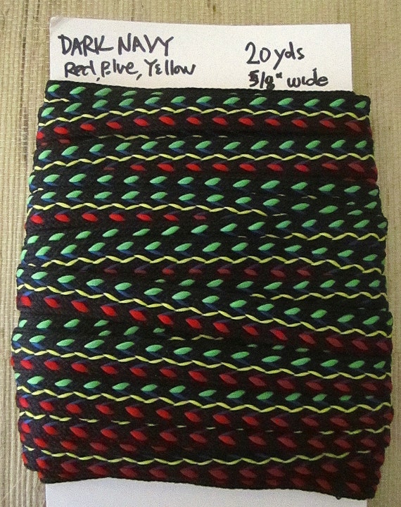 Borde Trenzado De 3/4" Para Proyectos De Decoración Del Hogar. Verde