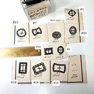 Antique Cut Steel Sash Buckles: Doll Makers, Victorian Style
