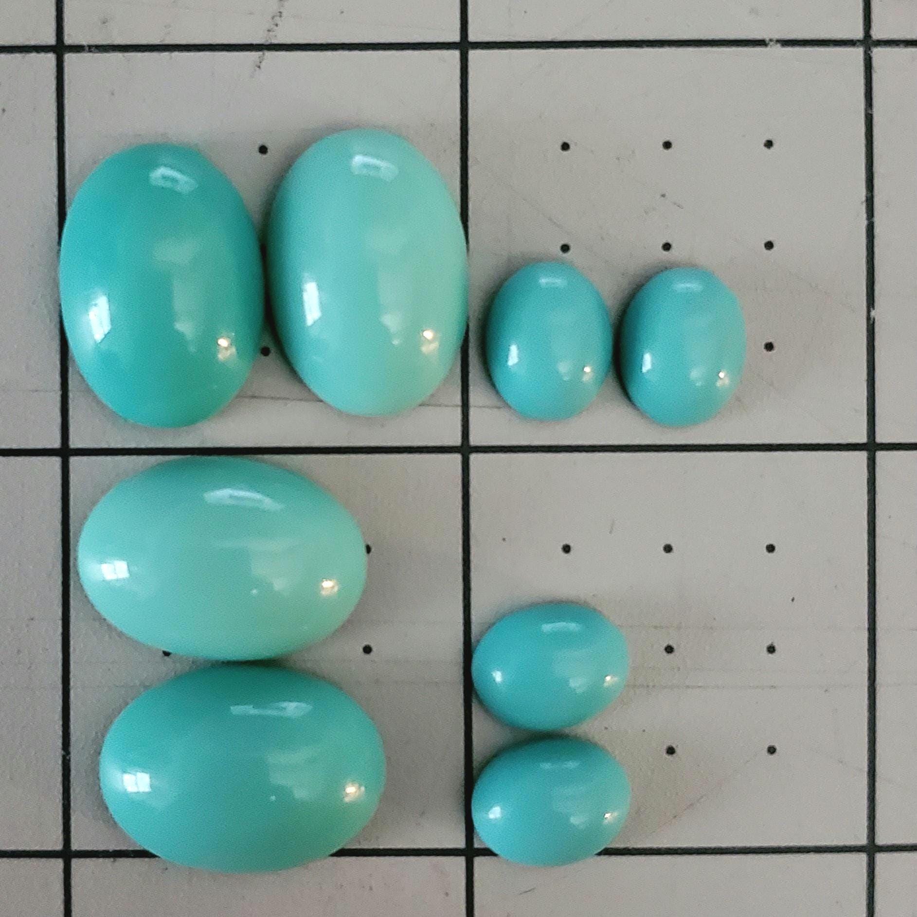 送料無料 いくらから PRECIOSA Czech Round Turquoise 2195 Cabochons Opaque Glass 置物