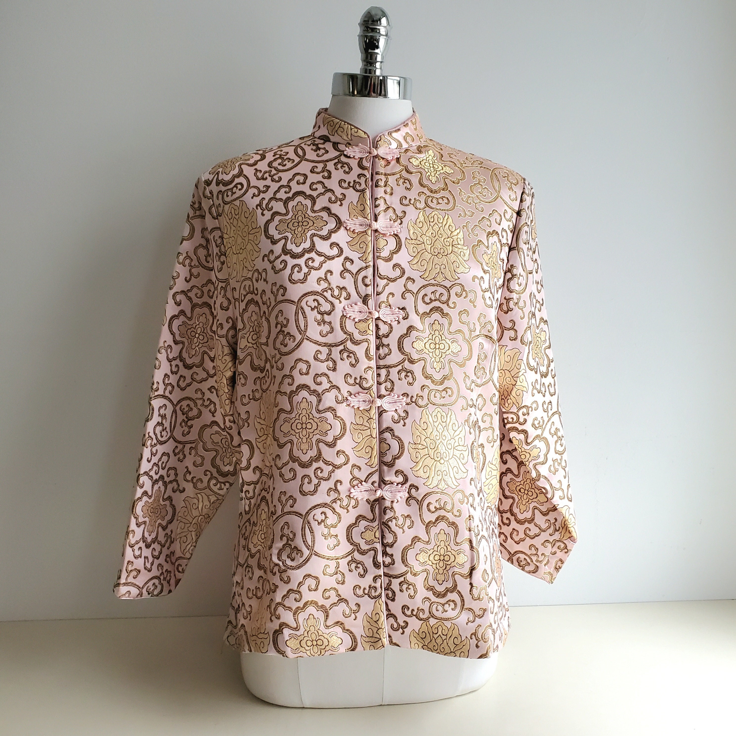 Vintage Chinese Jacquard Jacket - Etsy Vintage Chinese Jacquard Jacket - Etsy