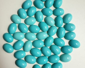 PRECIOSA Czech Round Turquoise 2195 Cabochons Opaque Glass