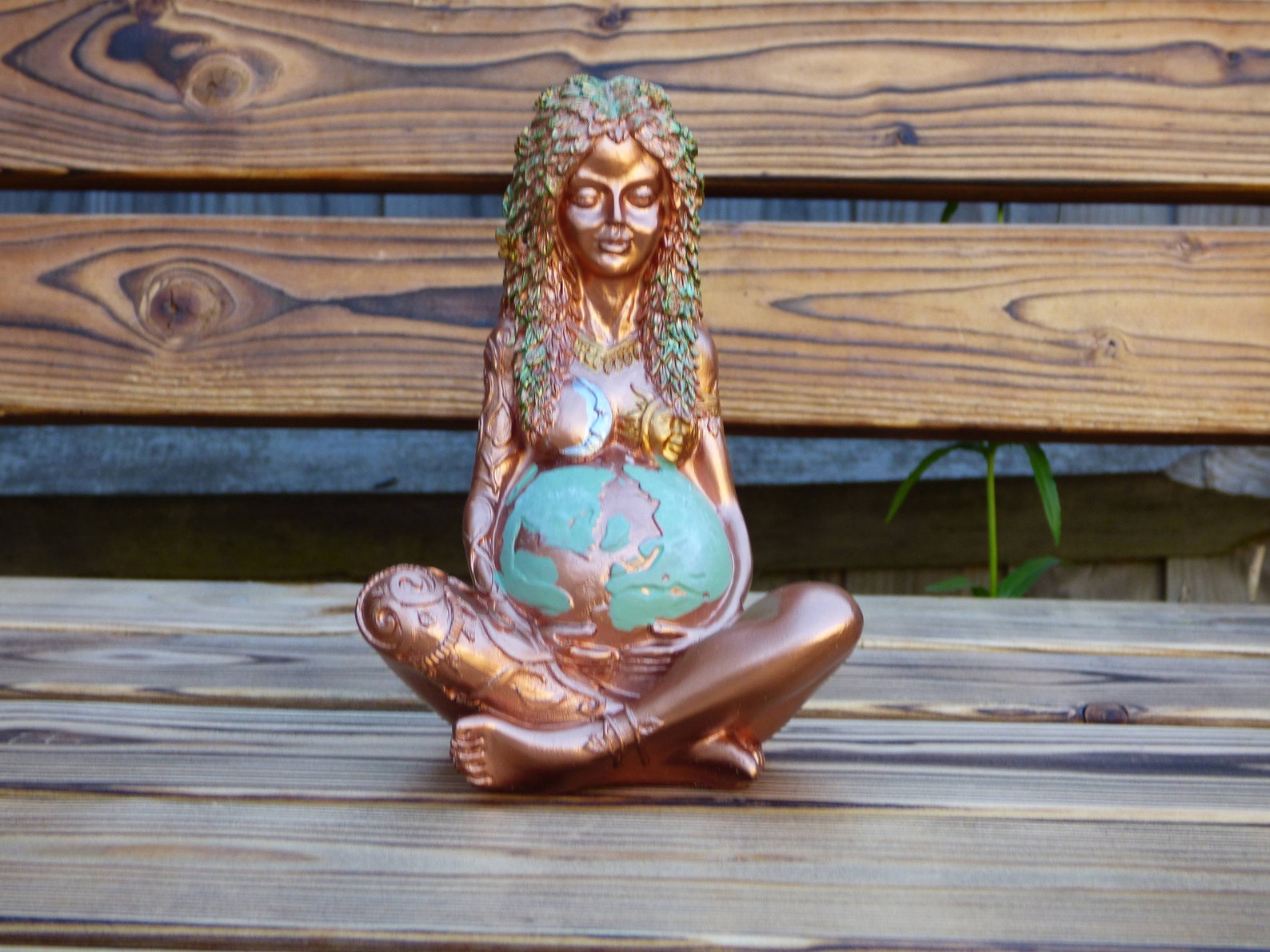 Mother Earth Gaia Goddess Statue Etsy