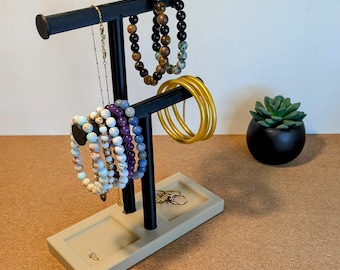 3D Printed Customizable Jewelry Stand - Bracelet, Necklace and Accessory Holder - Modern and Practical Design - Ideal Gift