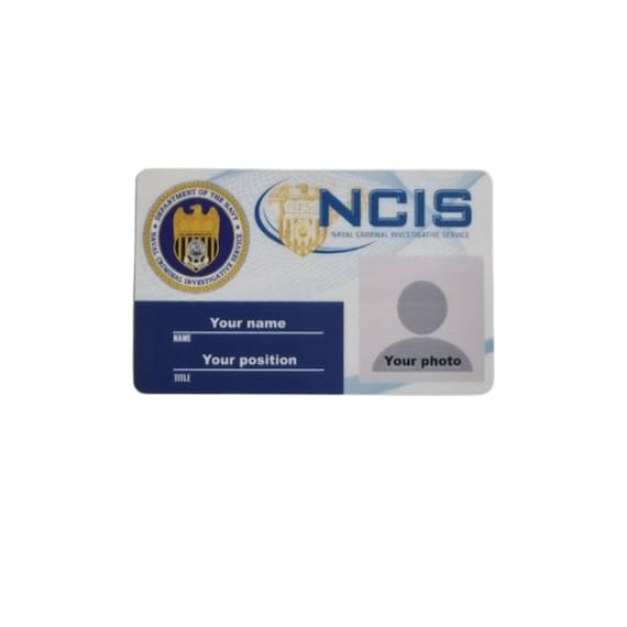 Personalized Printed Novelty ID- NCIS Prop Badge Special Agent