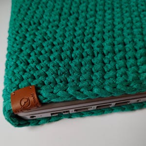Handmade Crochet Laptop Sleeve - Tech Pouch Macbook Case. Custom handmade laptop bag.Macbook air sleeve.16 laptop bag.Macbook pro 13 case