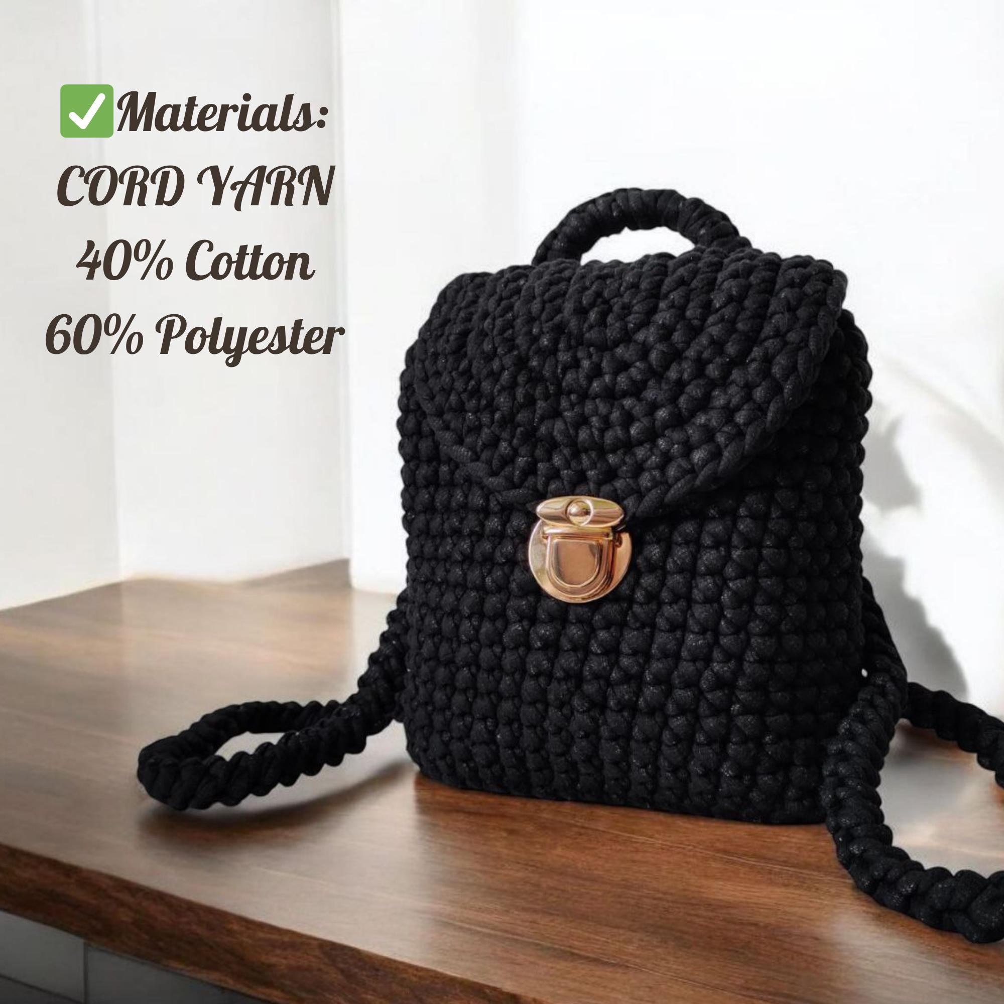 Sac à Main Bandoulière Fait Main Au Crochet - Noir Et Blanc, Anse Rose - Coton - Neuf Avec étiquettes