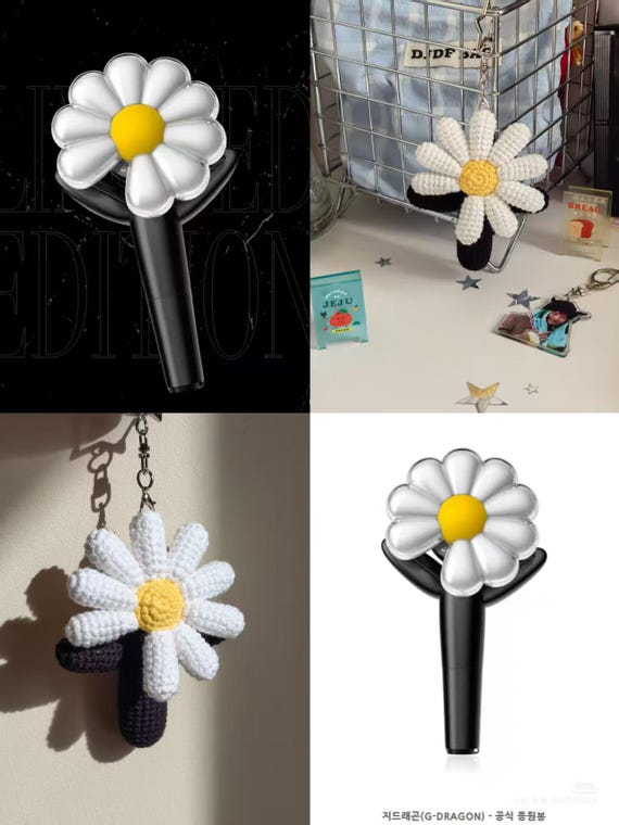 Crochet G Dragon Daisy Lightstick Pattern | KPOP | Pattern - Etsy