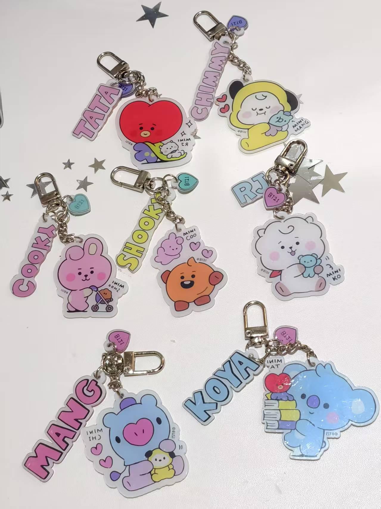 BTS BT21 Acrylic Keychain | Keychain Merch | Unofficial Merch